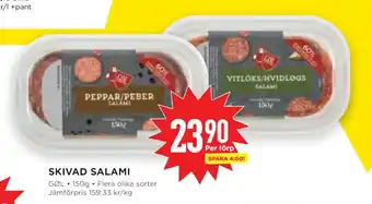 Willys Skivad salami erbjuda