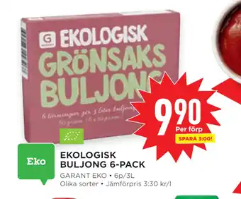 Willys Ekologisk buljong 6-pack erbjuda