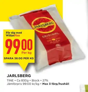 Willys Jarlsberg erbjuda