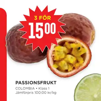 Willys Passionsfrukt erbjuda