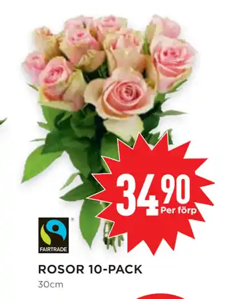 Willys Rosor 10-pack erbjuda