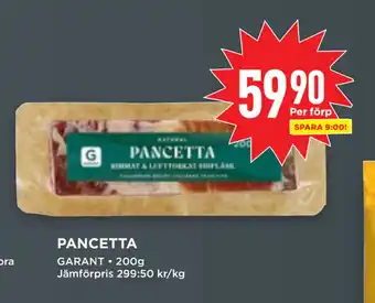 Willys Pancetta erbjuda