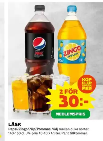 Coop Pepsi läskedryck erbjuda