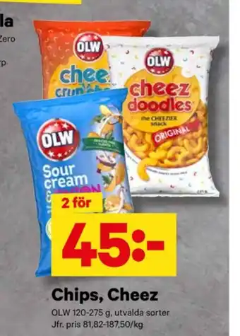 City Gross Olw ostbågar cheez doodles erbjuda