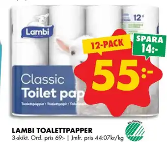ÖoB Classic toalettpapper erbjuda