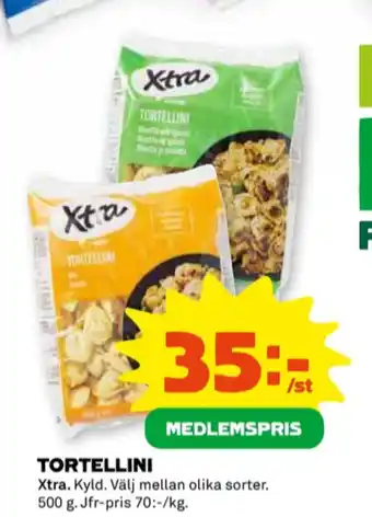 Coop X-tra pasta erbjuda
