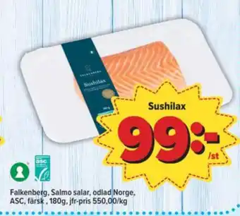 Östenssons Falkenberg seafood laxfilé erbjuda