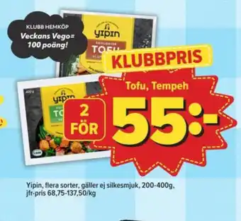 Östenssons Yipin tofu erbjuda