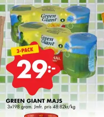 ÖoB Green giant majs erbjuda