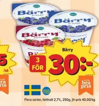 Östenssons Bärry yoghurt erbjuda