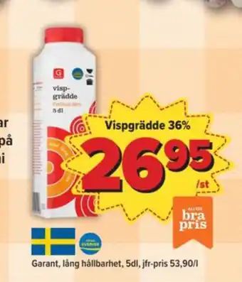 Östenssons Garant vispgrädde erbjuda