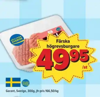 Östenssons Garant hamburgare erbjuda