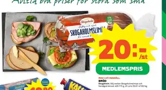 Stora Coop Skogaholmslimpa erbjuda