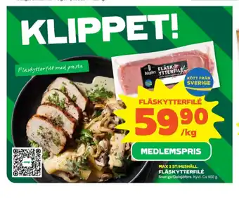 Stora Coop Dalsjöfors fläskytterfilé erbjuda