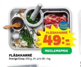 Stora Coop Coop karrékotlett erbjuda