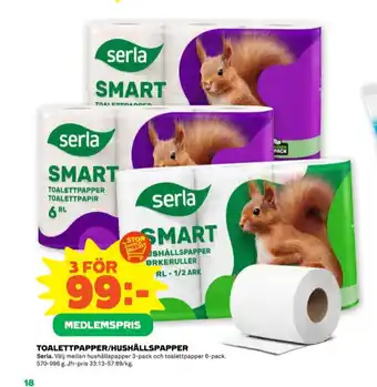 Stora Coop Smart hushållspapper erbjuda