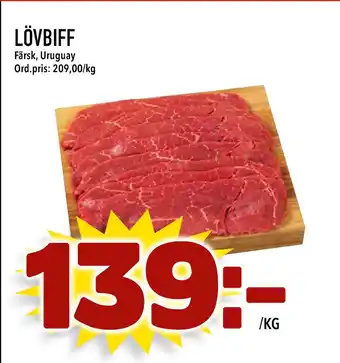 Din Mat Lövbiff erbjuda