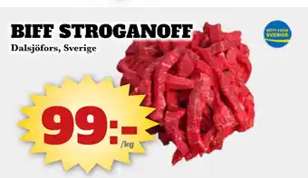 Bonum Matmarknad Biff stroganoff erbjuda