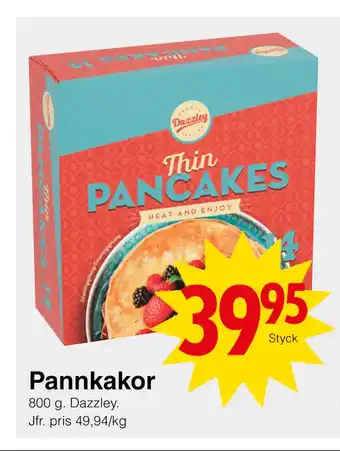 Matöppet Pannkakor erbjuda