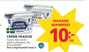 Tempo Crème fraiche erbjuda