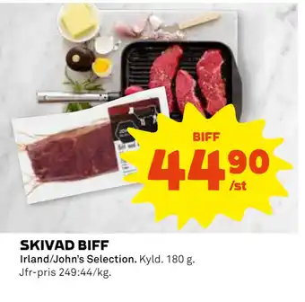 Skivad biff