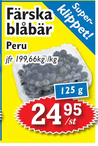 T-jarlen Färska blåbär erbjuda