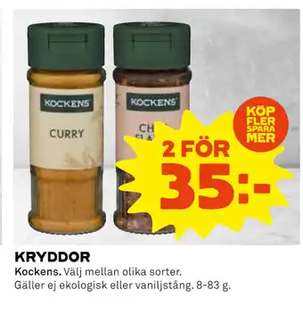 Coop Konsum Kryddor erbjuda