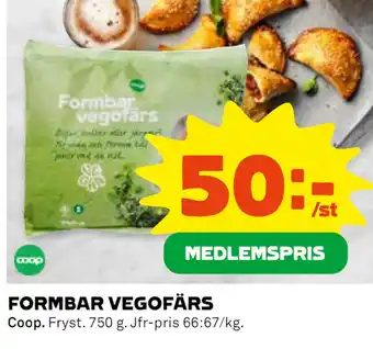 Coop Konsum Formbar vegofärs erbjuda