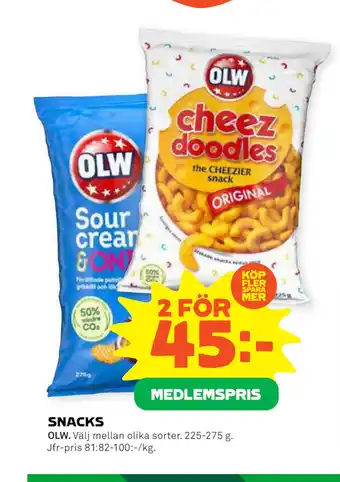 Coop Forum Snacks erbjuda