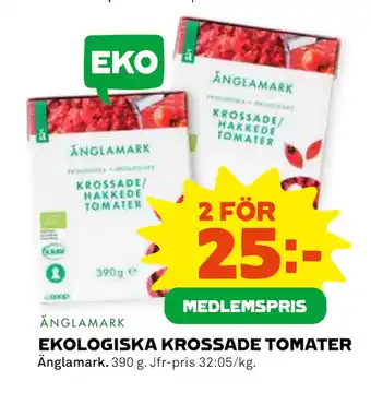 Ekologiska krossade tomater