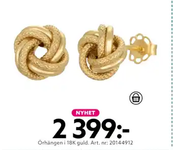Albrekts Guld Örhängen i 18k guld erbjuda