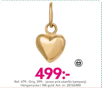Albrekts Guld Hängsmycke i 18k guld erbjuda