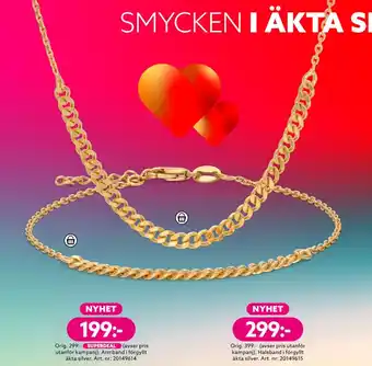 Albrekts Guld Armband i förgyllt äkta silver erbjuda