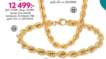 Albrekts Guld Armband i 18k guld erbjuda