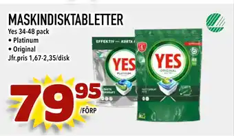MatArket Maskindisktabletter erbjuda