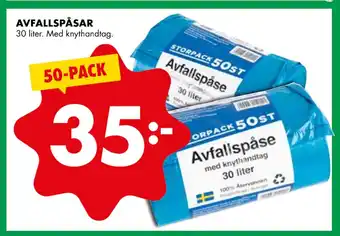 ÖoB Avfallspåsar erbjuda
