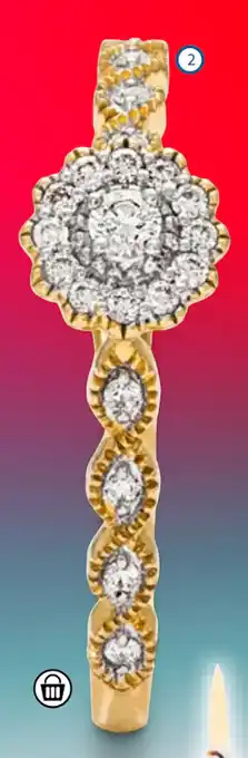 Albrekts Guld Ring i 18k guld med 21 diamanter 0,13 ct erbjuda