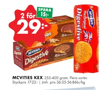 ÖoB Mcvities kex erbjuda