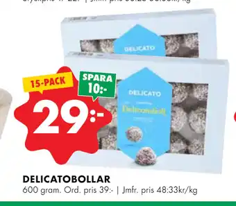 ÖoB Delicatobollar erbjuda