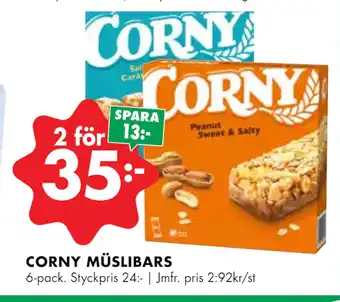 ÖoB Corny müslibars erbjuda
