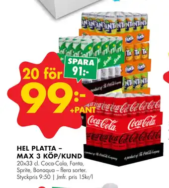 ÖoB Hel platta – max 3 köp/kund erbjuda
