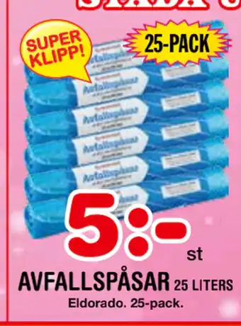 Nya Pulsen Avfallspåsar erbjuda