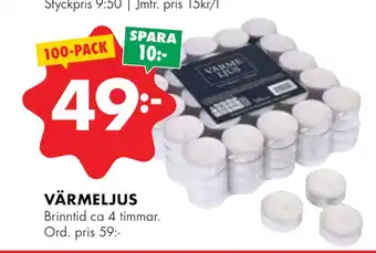 ÖoB Värmeljus erbjuda