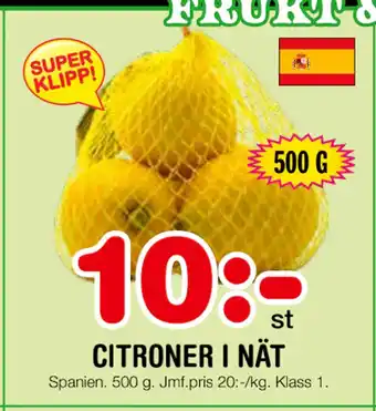 Nya Pulsen Citroner i nät erbjuda