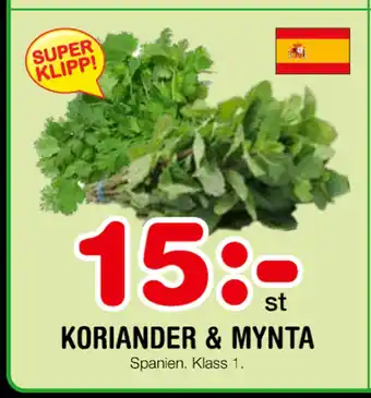 Nya Pulsen Koriander & mynta erbjuda
