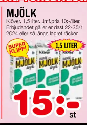 Nya Pulsen Mjölk erbjuda