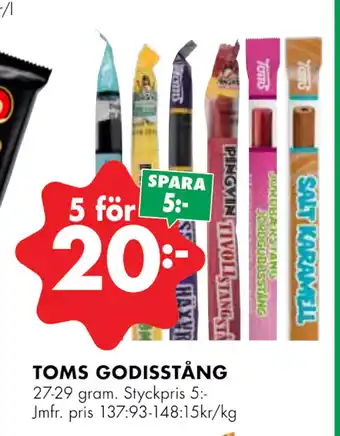 ÖoB Toms godisstång erbjuda