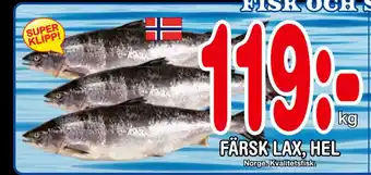 Nya Pulsen Färsk lax, hel erbjuda