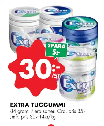ÖoB Extra tuggummi erbjuda