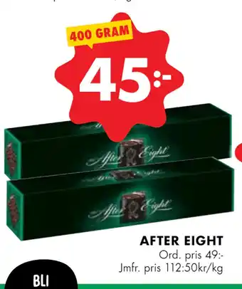 ÖoB After eight erbjuda